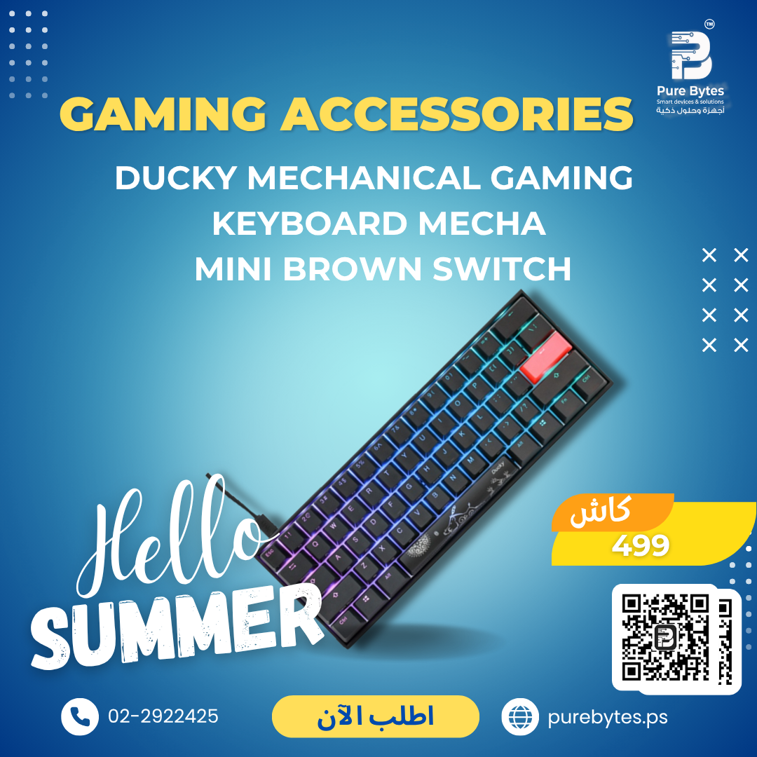 Ducky MECHANICAL GAMING KEYBOARD MECHA MINI Brown Switch | Gaming Accessories - Ducky