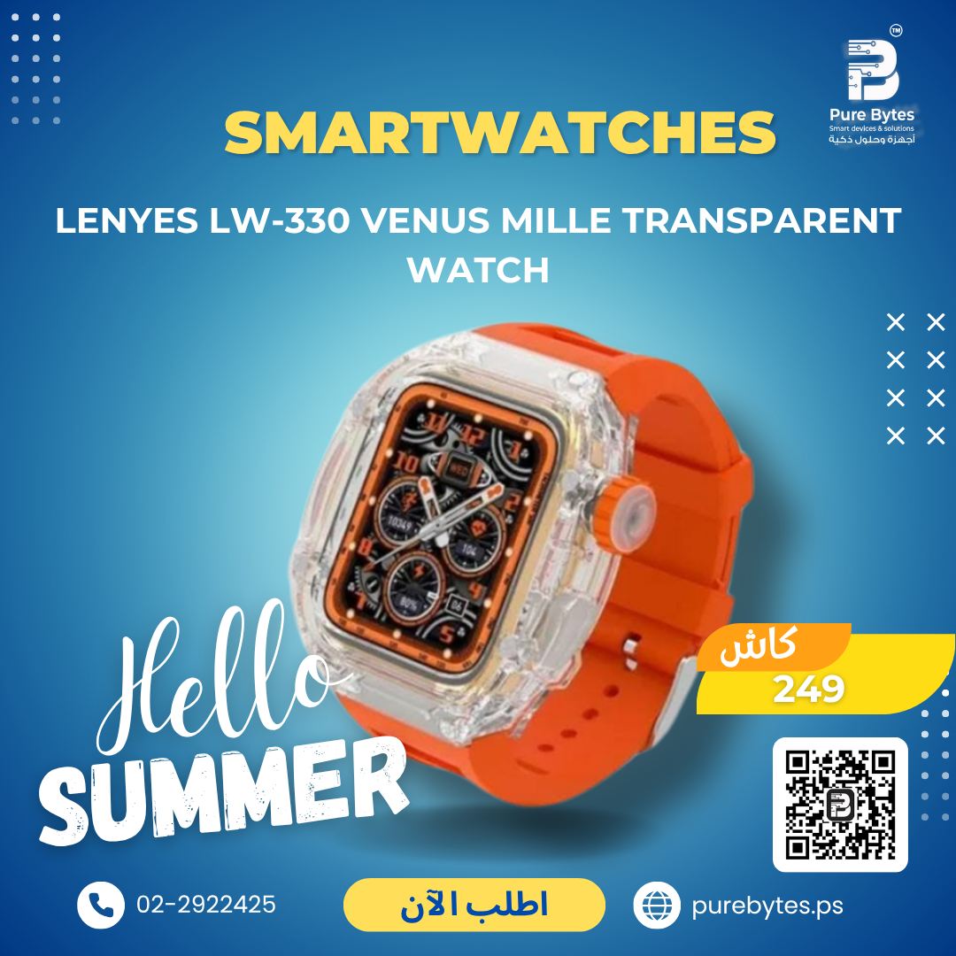 Lenyes LW 330 Venus Mille Transparent Watch | Smartwatches - Lenyes