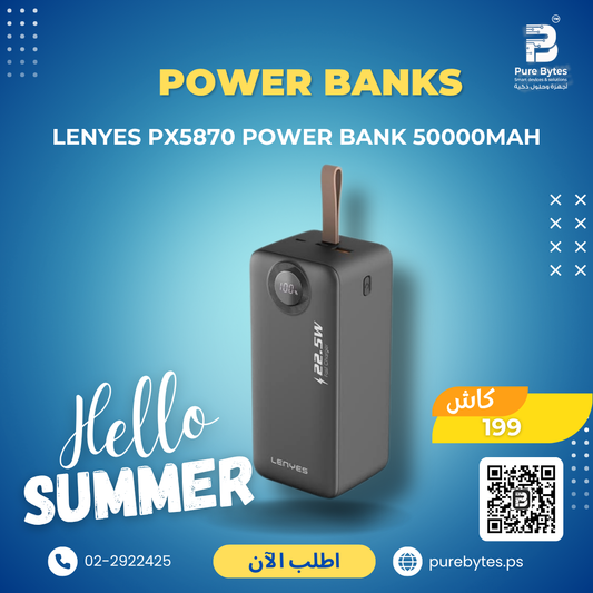 Lenyes PX5870 Power Bank 50000mAh | Power Banks - Lenyes