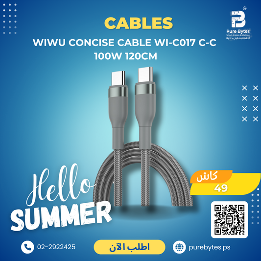 WiWU Concise Cable Wi C017 C C 100W 120cm | Cables - WiWU