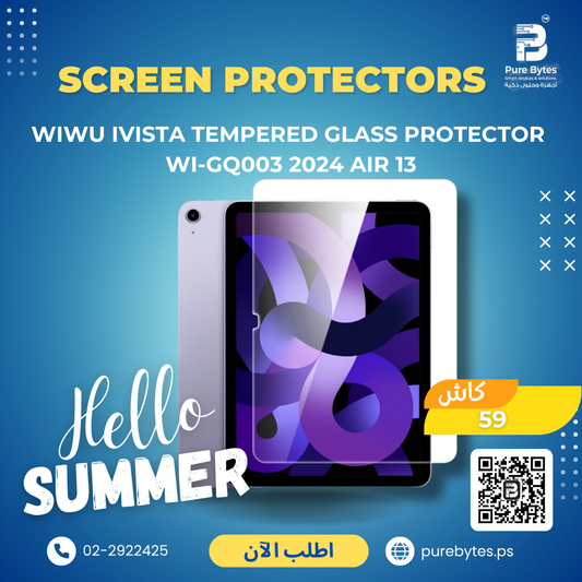 WiWU iVista Tempered Glass Protector WI GQ003 2024 Air 13 | Screen Protectors - WiWU