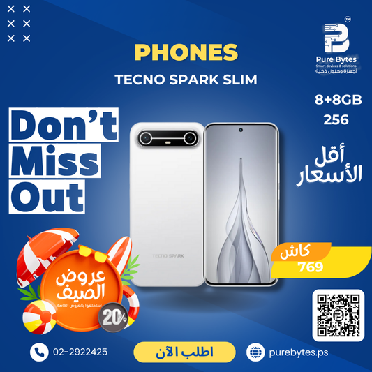 Tecno Spark Slim 8+8GB 256GB